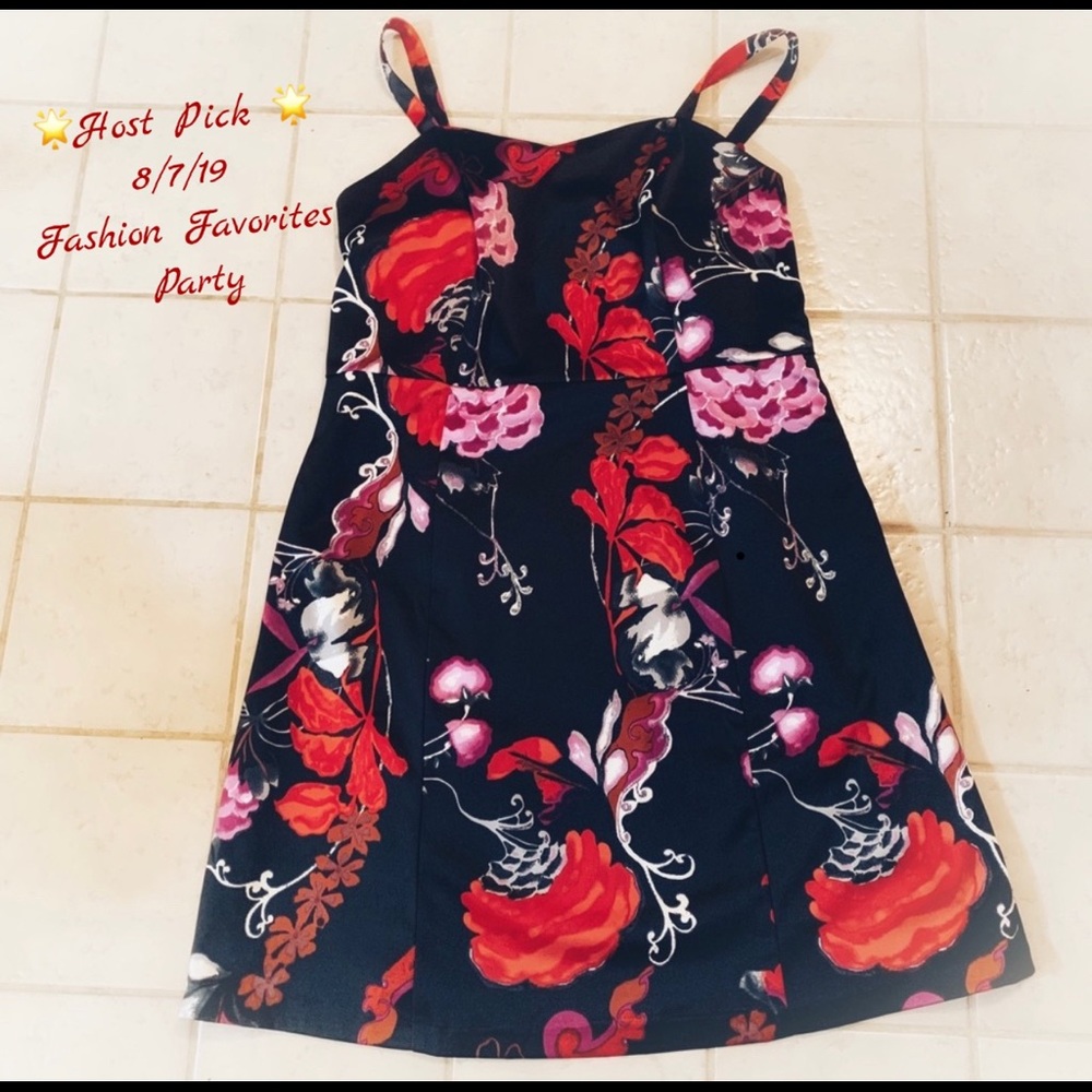 Lane Bryant Cocktail/Homecoming Floral Print Dress